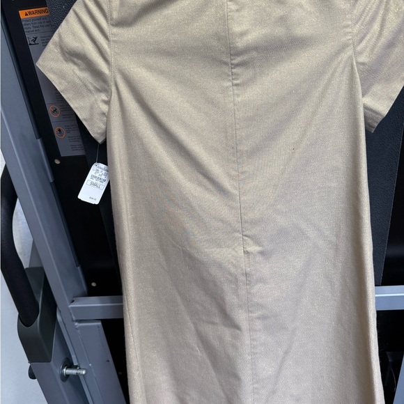 Chic Beige Embellished Mini Dress - Picture 5 of 6